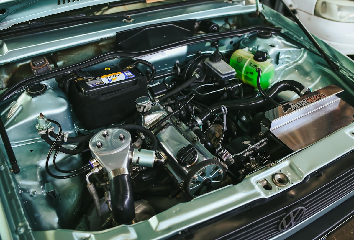 Oil change service at an auto shop